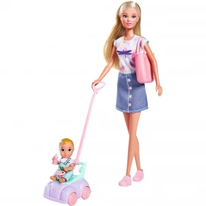 Лялька Steffi & Evi з малюком на машинці (5733585) лялька