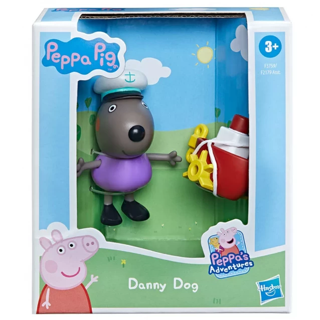 Фігурка Peppa Figurines Веселі друзі Денні з корабликом (F3759) - 3