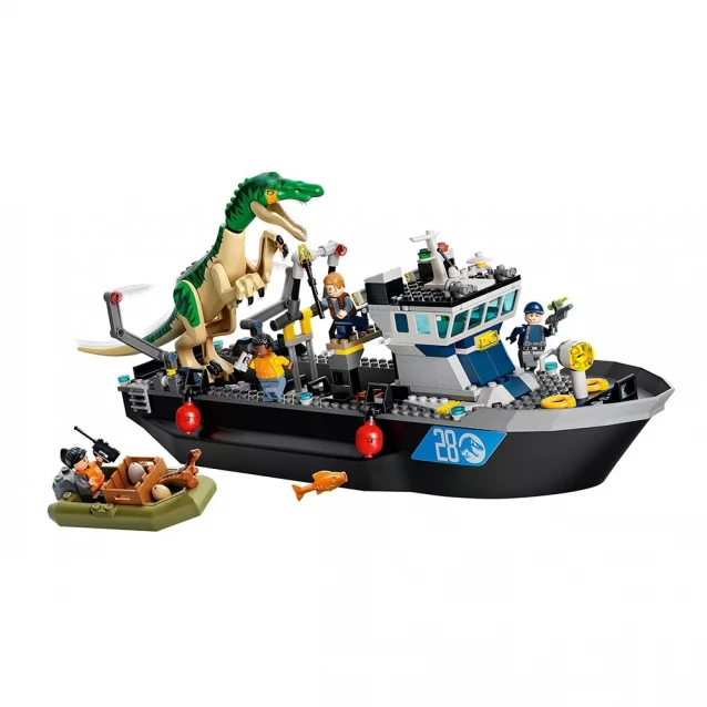 LEGO Конструктор Втеча динозавра барионіксана на човні 76942 - 4