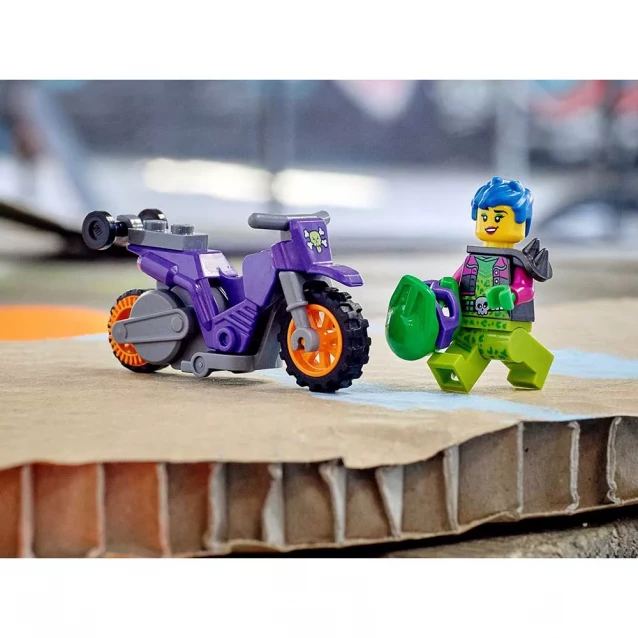 Конструктор LEGO City Stuntz Каскадерский мотоцикл для становления дыбом (60296) - 9