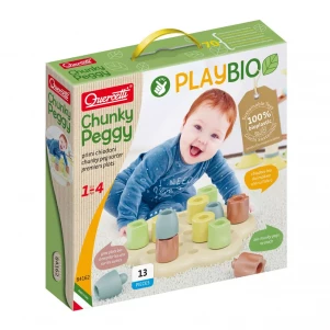 Мозаїка Quercetti серії "Play Bio" Геометрія максі CHUNKY PEGGY (84162-Q) для малюків