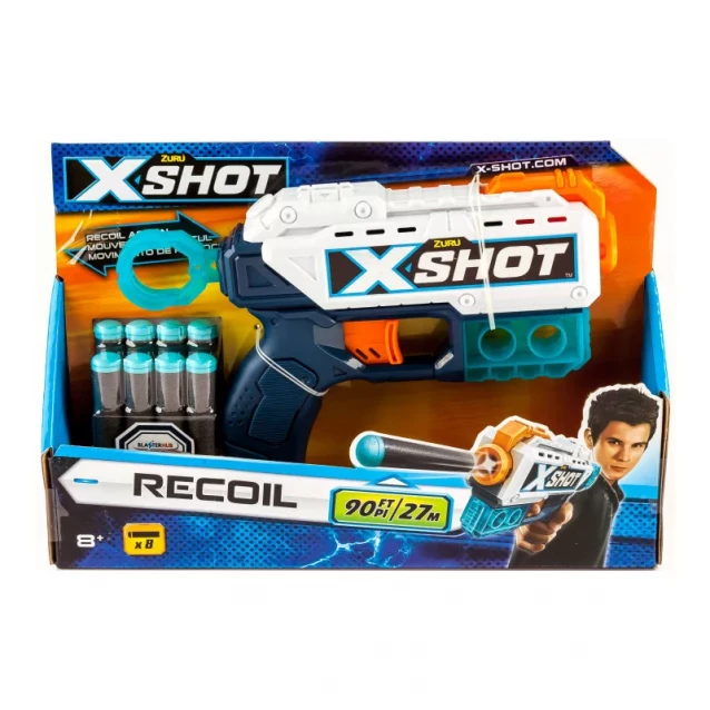Скорострільний бластер ZURU X-Shot EXCEL Recoil (36184Z) - 2