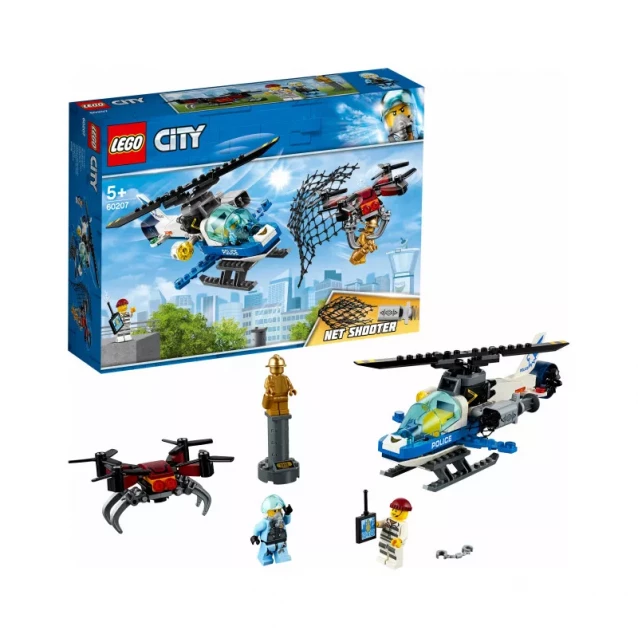 Конструктор LEGO City Повітряна Поліція: Переслідування З Дроном (60207) - 10
