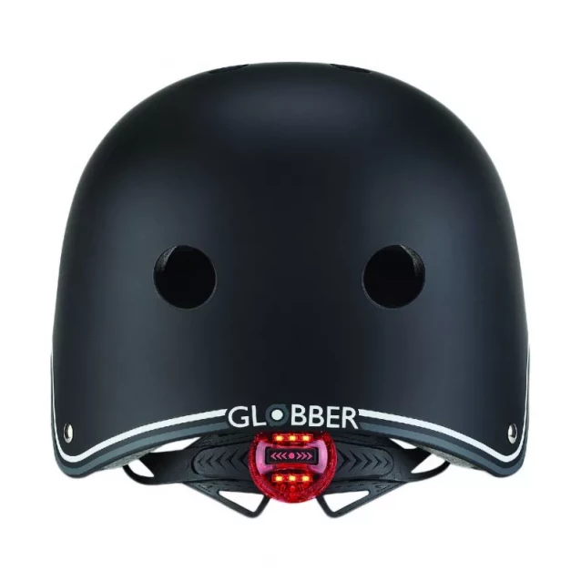 GLOBBER Шлем защитный детский (черный, с фонариком, 48-53 см) - 3
