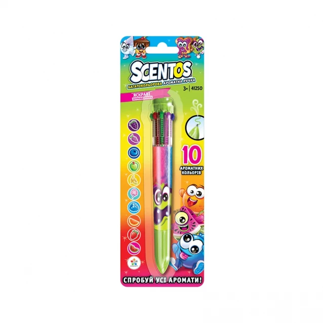 Багатокольорова кулькова ручка Scentos Чарівний настрій (41250) - 2