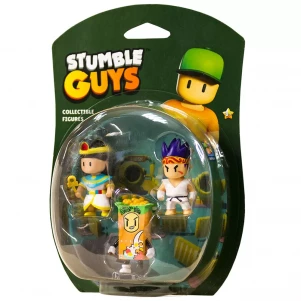Набір фігурок Stumble Guys Сенсей Фаєрфіст, Клеопатра, Кілер (SG2020-4) дитяча іграшка