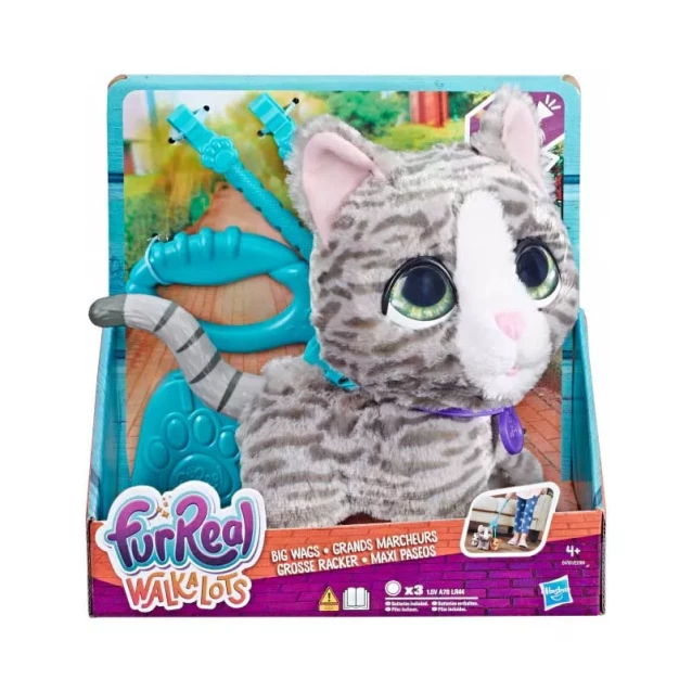 Интерактивная игрушка FurReal Friends Walkalots Кошка на поводке (E3504_E4781) - 4