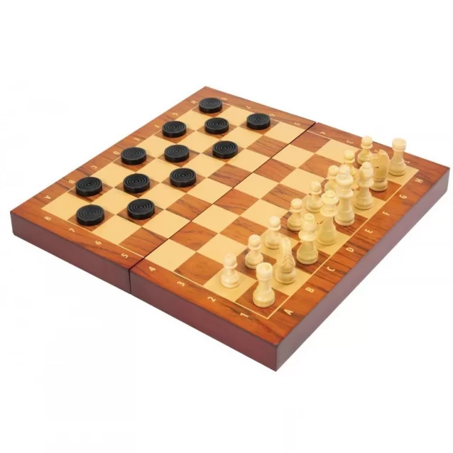 Merchant Ambassador Набор дер. шахмат и шашек 2 в 1,6 лет TG1905 - 2