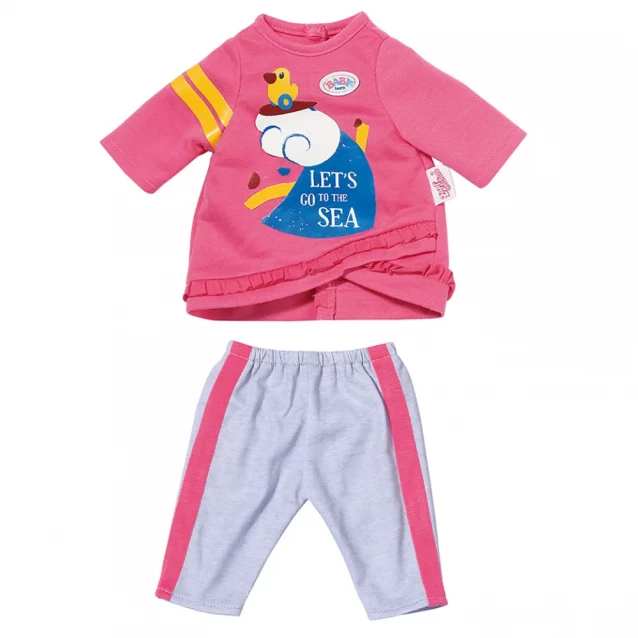 Одежда для куклы Baby Born Розовый костюмчик 36 см (831892) - 1
