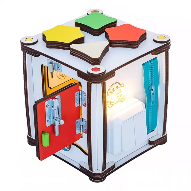Бізіборд-куб GoodPlay розвиваючий 17х17х18 з підсвічуванням (К005) - 5