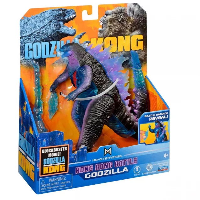 Фигурка Godzilla vs. Kong Годзилла с боевыми ранами и лучом 15 см (35353) - 4