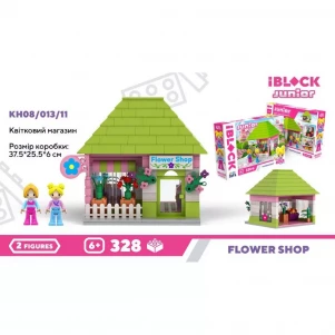 Конструктор Iblock Junior Квітковий магазин 328 дет (KH08/013/11) дитяча іграшка