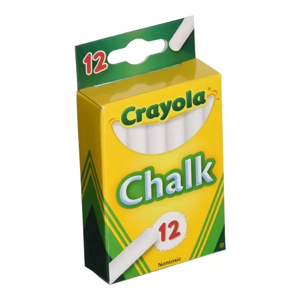 CRAYOLA Крейда 12 білі - 1