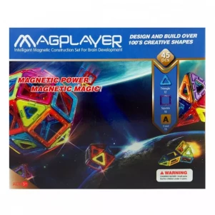Дитячий конструктор MagPlayer 45 од. (MPA-45) дитяча іграшка