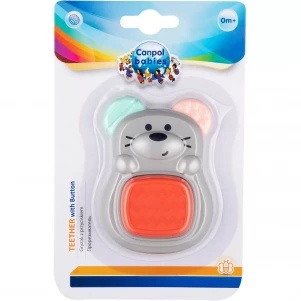 Іграшка-прорізувач з пищалкою Мишка для малюків