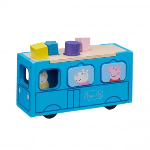 Ігровий набір-сортер Peppa Pig Шкільний автобус Пеппи (07222) дитяча іграшка