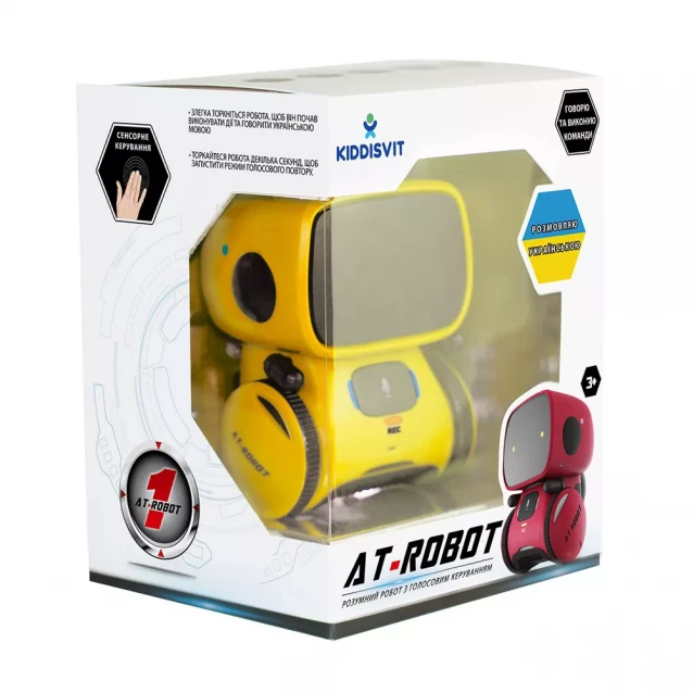 Інтерактивний робот AT-ROBOT з голосовим керуванням жовтий, озвуч.укр. (AT001-03-UKR) - 4