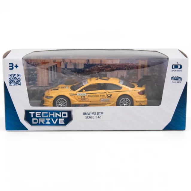 Автомодель TechnoDrive BMW M3 DTM жовта (250257) - 11
