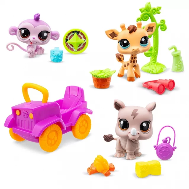 Набір фігурок Littlest PetShop Сафарі 3в1 (00524) - 2