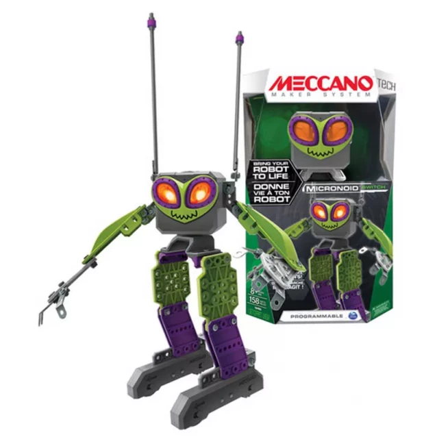 Іграшка конструктор Meccano арт 6027338/3 29*18*6 см, Micronoid Switch, 139 дет. у коробці - 2