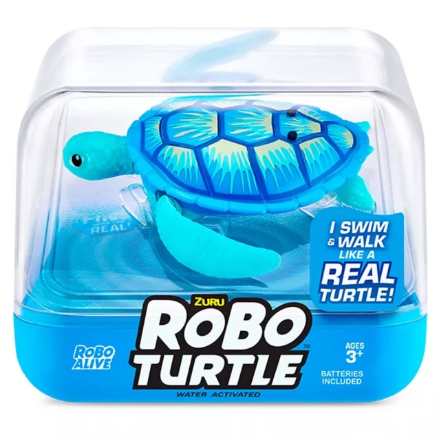 Интерактивная игрушка Pets & Robo Alive Робочерепаха Голубая (7192UQ1-1) - 1