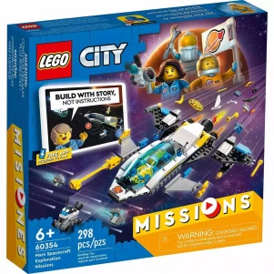 Конструктор LEGO City Місії дослідження Марса на космічному кораблі (60354) ЛЕГО Сіті