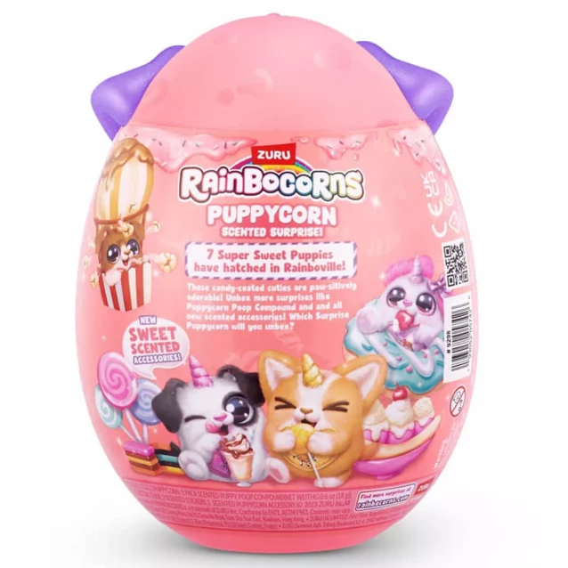Мягкая игрушка Rainbocorns Puppycorn Scented Surprise Щенок розовый (9298E) - 4