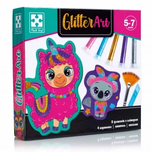 Набір для творчості Vladi-Toys Glitter Art Блискучі звірята (VT4501-11) дитяча іграшка