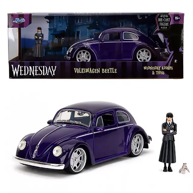 Машина Jada Volkswagen Beetle з фігуркой Венздей 1:24 (253255076) - 1