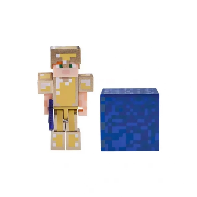 Коллекционная фигурка Minecraft Alex in Gold Armor серия 4 - 2