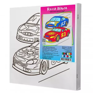 Картина для росписи Riviera Blanca Безумные гонки 25x25 см (КА-062) детская игрушка