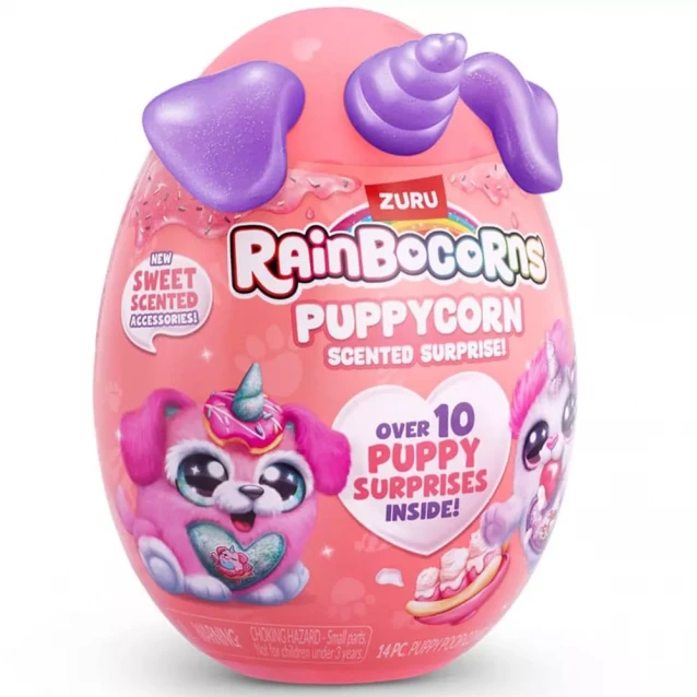 М'яка іграшка Rainbocorns Puppycorn Scented Surprise Цуценя рожеве (9298E) - 3