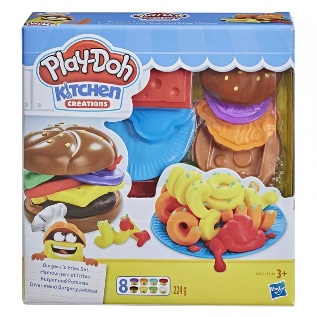 Набір для творчості із пластиліном Play-Doh Забавні закуски в асортименті (E5112) - 6