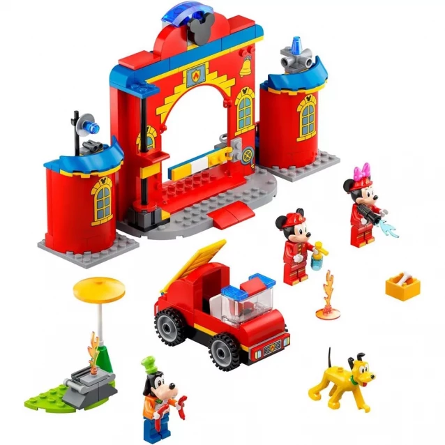 Конструктор LEGO Пожежне Депо Й Машина Міккі І Його Друзів (10776) - 3