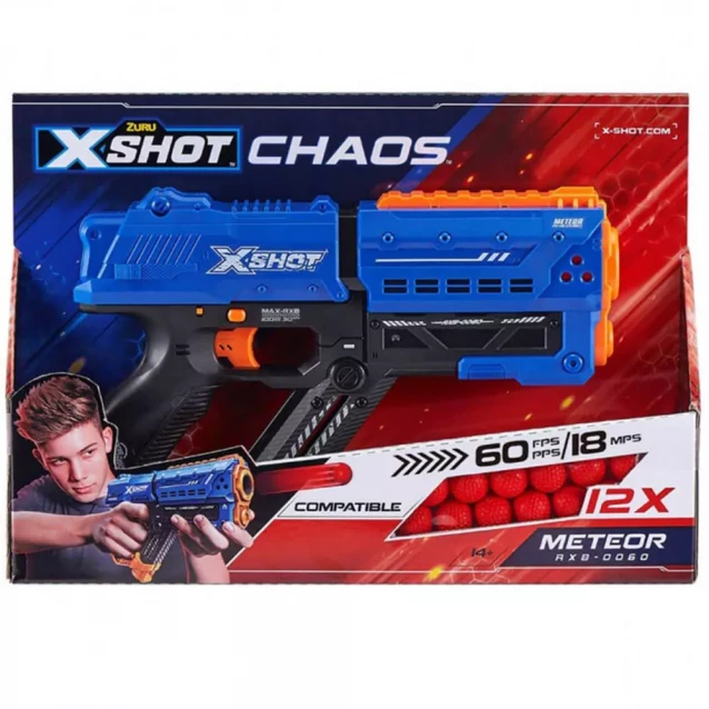 Скорострільний бластер X-Shot Excel New Chaos Meteor 12 патронів (36282R) - 3
