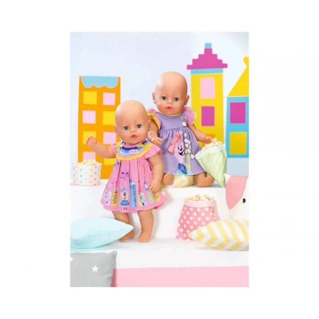 Одежда для куклы BABY BORN - МИЛОЕ ПЛАТЬЕ (розовое) - 5