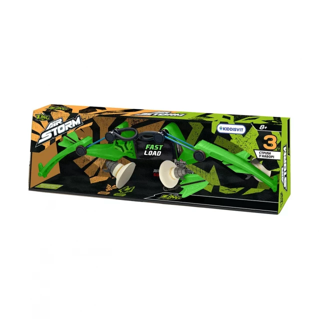 Іграшковий лук Zing серії Air Storm - Z-TEK (зелений, 3 стріли) (AS979G) - 5