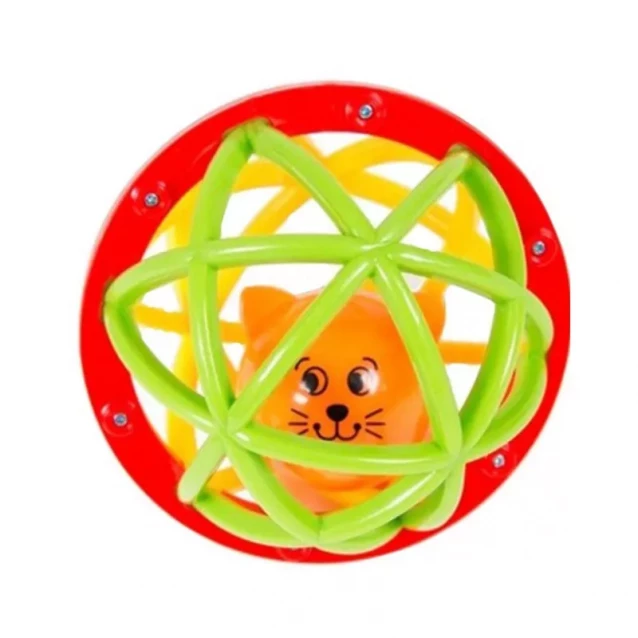 Погремушка-шарик Kiddieland Шустрый котенок (049858) - 1