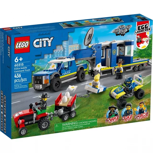 Конструктор LEGO City Поліцейська вантажівка з мобільним центром керування (60315) - 1
