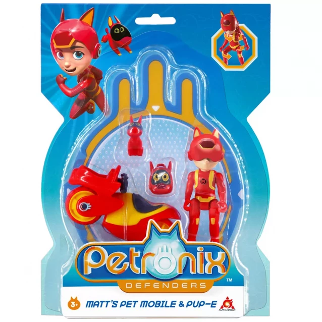 Ігровий набір Petronix Defenders Петмобіль з фігуркою Мета 7,5 см (123202) - 1