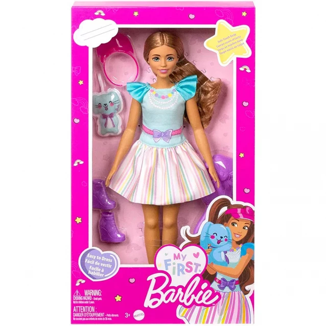 Кукла Barbie Моя первая Барби Шатенка с зайчиком (HLL21) - 4