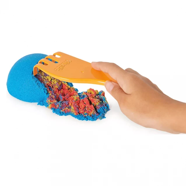 Набір піску для дитячої творчості - KINETIC SAND ФАБРИКА SANDISFACTORY (4 кольори, 907 g, аксес.) - 8