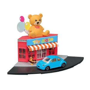Bburago Ігровий набір серії Bburago City - МАГАЗИН ІГРАШОК (магазин іграшок, автомобіль 1:43) 18-31510 дитяча іграшка