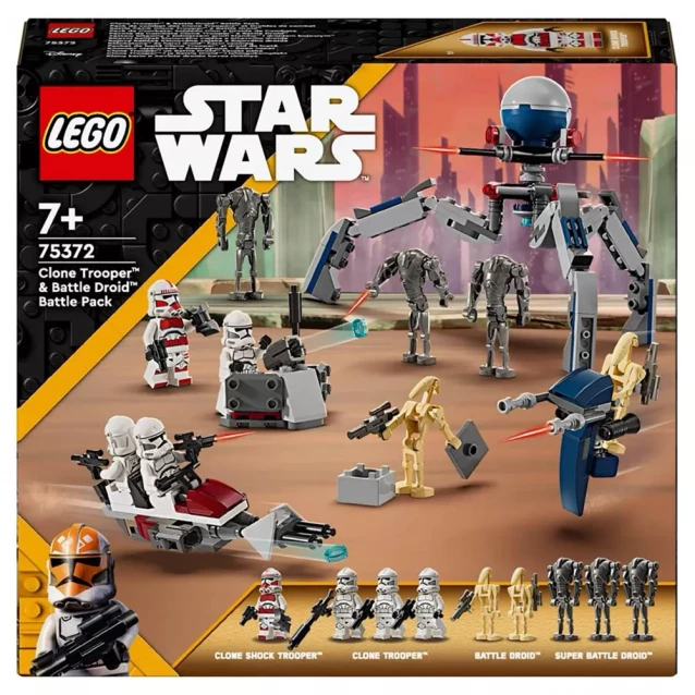 Конструктор LEGO Star Wars Клони-піхотинці й Бойовий дроїд Бойовий набір (75372) - 1