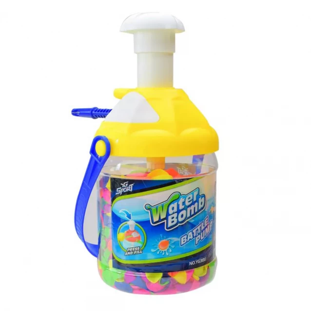 Игрушка водная бомбочка арт. YG38U, шарики и насос, 4 цвета в бутылке - 3