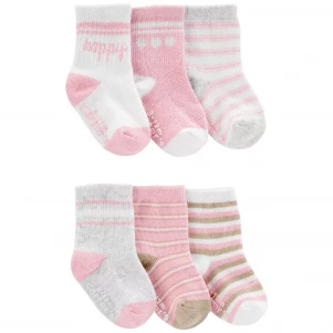 Набір шкарпеток для дiвчинки Carter's 46-61 см 6 шт (1N111210_0-3) - для дітей