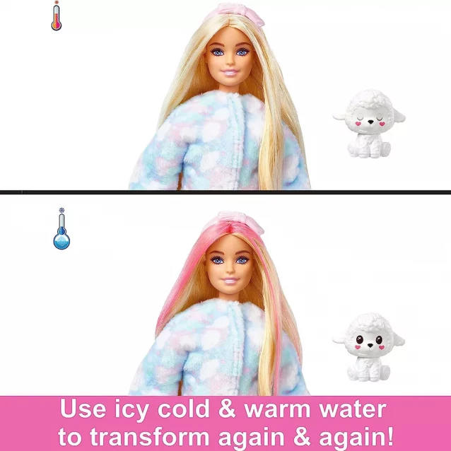 Кукла Barbie Cutie Reveal Мягкие и пушистые Ягненок (HKR03) - 4