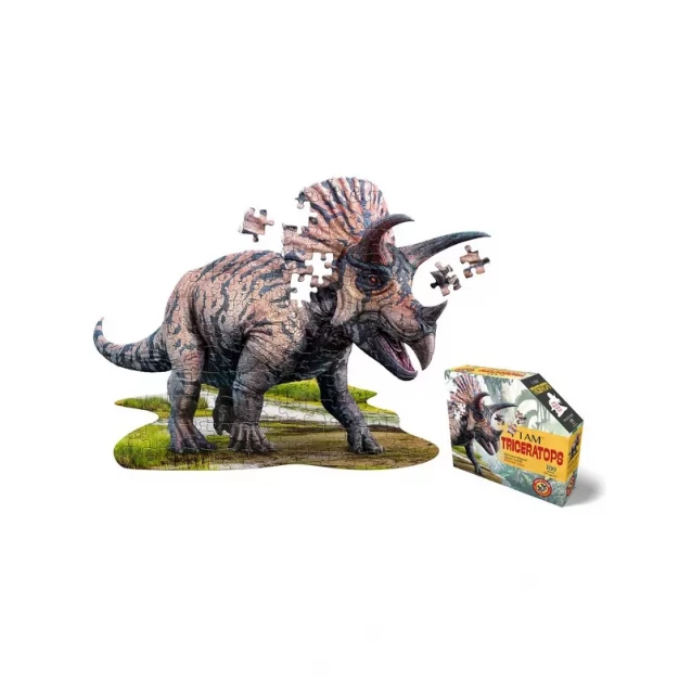 Пазл I AM Динозавр Тріцератопс 100 елементів (4015) - 1