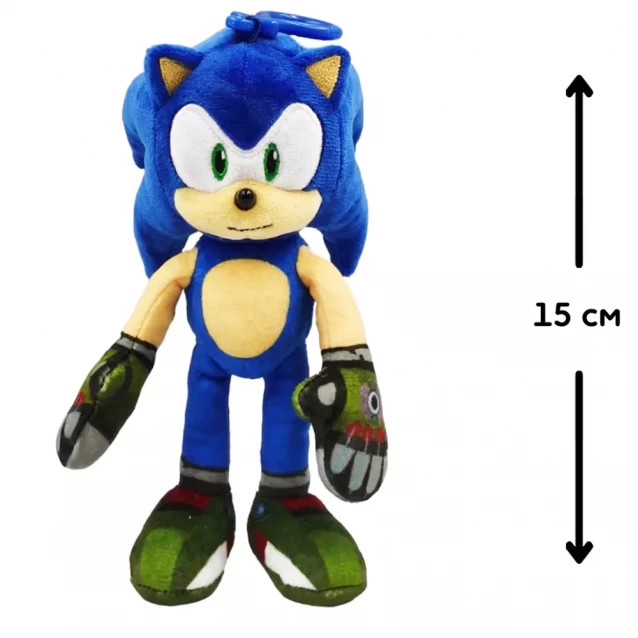 М'яка іграшка на кліпсі Sonic Prime Сонік 15 см (SON7004A) - 2