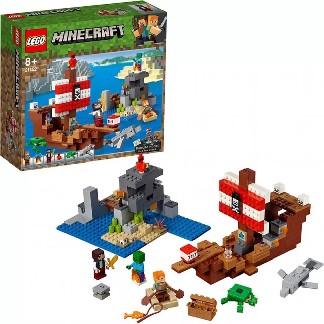 Конструктор Lego Minecraft Пригоди на піратському кораблі (21152) - 3